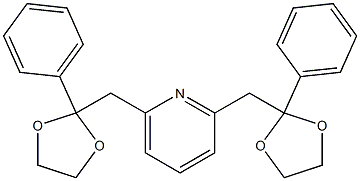 2,6-Bis[(2-phenyl-1,3-dioxolan-2-yl)methyl]pyridine 结构式