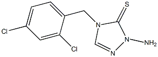 1-Amino-4-(2,4-dichlorobenzyl)-1H-1,2,4-triazole-5(4H)-thione 结构式