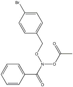 N-Acetoxy-N-(4-bromobenzyloxy)benzamide 结构式
