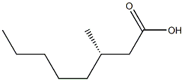 [S,(-)]-3-Methyloctanoic acid 结构式