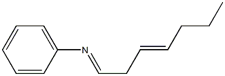 N-(3-Hepten-1-ylidene)aniline 结构式