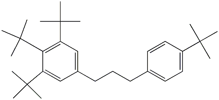 1-(3,4,5-Tri-tert-butylphenyl)-3-(4-tert-butylphenyl)propane 结构式