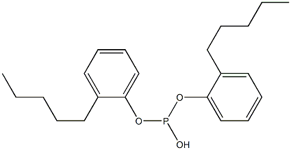 Phosphorous acid di(2-pentylphenyl) ester 结构式