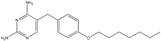 2,4-Diamino-5-[4-heptyloxybenzyl]pyrimidine 结构式