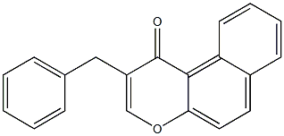 2-Benzyl-1H-naphtho[2,1-b]pyran-1-one 结构式