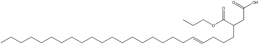 3-(4-Tetracosenyl)succinic acid 1-hydrogen 4-propyl ester 结构式