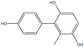 6-Methyl-1,1'-biphenyl-2,4',5-triol 结构式