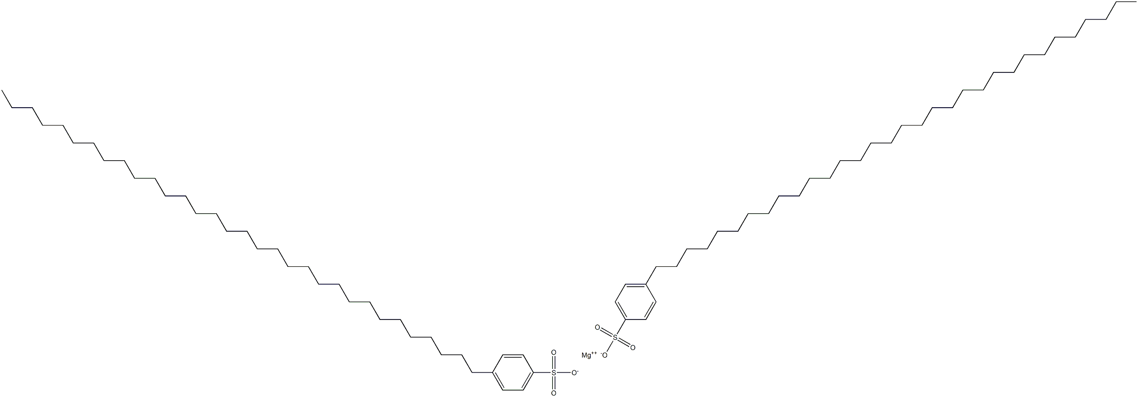 Bis[4-(dotriacontan-1-yl)benzenesulfonic acid]magnesium salt 结构式