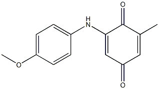 2-Methyl-6-[(4-methoxyphenyl)amino]-1,4-benzoquinone 结构式