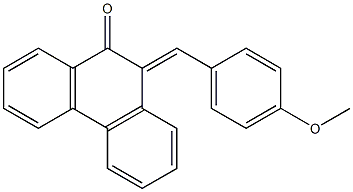 10-(4-Methoxybenzylidene)phenanthren-9(10H)-one 结构式