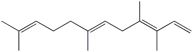 (3E,6E)-3,4,7,11-Tetramethyl-1,3,6,10-dodecatetrene 结构式