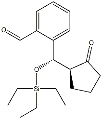 2-[(S)-[(S)-2-Oxocyclopentyl](triethylsilyloxy)methyl]benzaldehyde 结构式