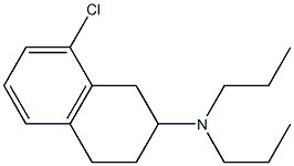 8-Chloro-N,N-dipropyltetralin-2-amine 结构式