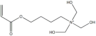 4-Acryloyloxy-N,N,N-tris(hydroxymethyl)-1-butanaminium 结构式