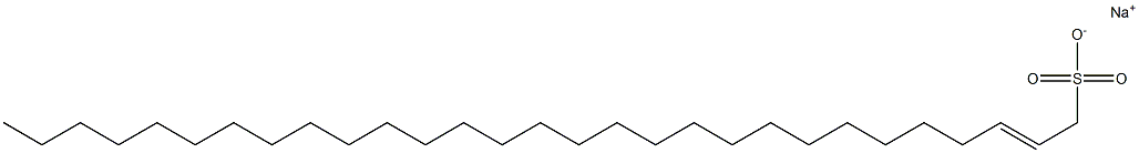 2-Nonacosene-1-sulfonic acid sodium salt 结构式