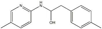 5-Methyl-2-[[1-hydroxy-2-(p-methylphenyl)ethyl]amino]pyridine 结构式