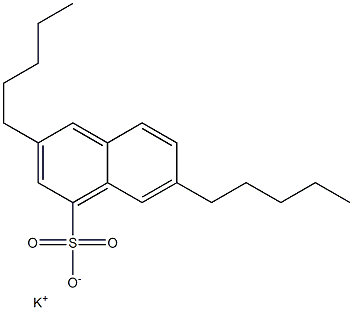 3,7-Dipentyl-1-naphthalenesulfonic acid potassium salt 结构式