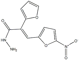 2-(2-Furyl)-3-(5-nitro-2-furyl)acrylic acid hydrazide 结构式