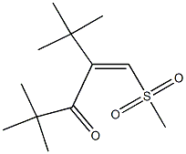 (Z)-2-tert-Butyl-4,4-dimethyl-1-(methylsulfonyl)-1-penten-3-one 结构式