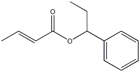 2-Butenoic acid 1-phenylpropyl ester 结构式