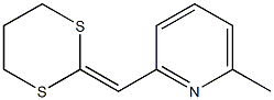 2-(6-Methyl-2-pyridylmethylene)-1,3-dithiane 结构式