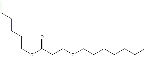3-(Heptyloxy)propionic acid hexyl ester 结构式