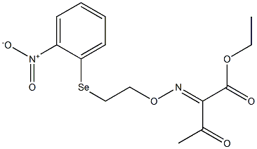 2-[[2-[(2-Nitrophenyl)seleno]ethoxy]imino]-3-oxobutyric acid ethyl ester 结构式