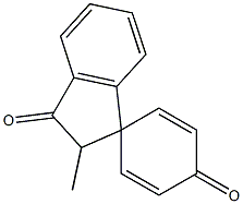 2'-Methylspiro[2,5-cyclohexadiene-1,1'-[1H]indene]-3',4(2'H)-dione 结构式