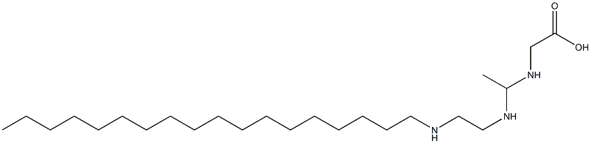 N-[1-[2-(Octadecylamino)ethylamino]ethyl]glycine 结构式