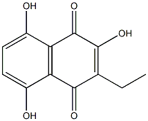 3-Ethyl-2,5,8-trihydroxy-1,4-naphthoquinone 结构式