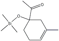 1-(1-(Trimethylsilyloxy)-3-methyl-3-cyclohexenyl)ethanone 结构式