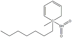 [S,(-)]-1-Methyl(1-2H)heptylphenyl sulfone 结构式