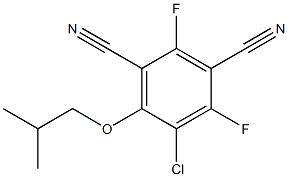 5-Chloro-2,4-difluoro-6-isobutoxyisophthalonitrile 结构式