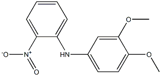 2-Nitro-N-(3,4-dimethoxyphenyl)aniline 结构式