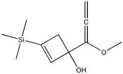1-(1-Methoxy-1,2-propadienyl)-3-(trimethylsilyl)-2-cyclobuten-1-ol 结构式
