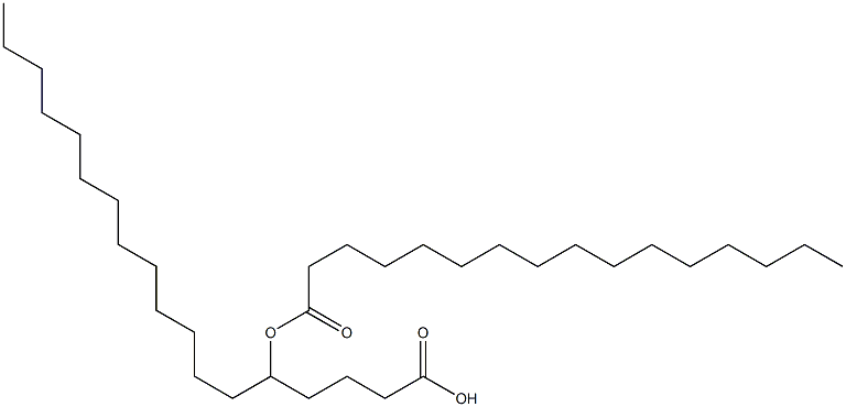 5-Hexadecanoyloxystearic acid 结构式