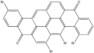 4,5,6,11-Tetrabromo-8,16-pyranthrenedione 结构式