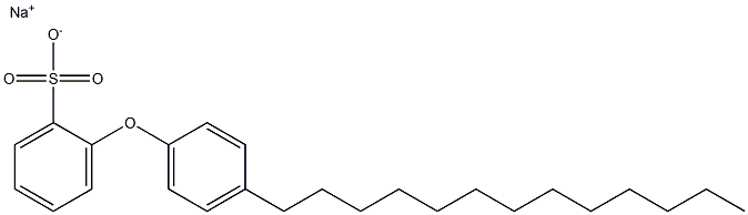 2-(4-Tridecylphenoxy)benzenesulfonic acid sodium salt 结构式