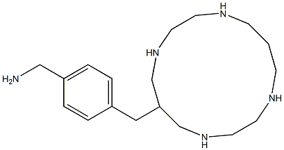 6-(4-Aminomethylbenzyl)-1,4,8,11-tetraazacyclotetradecane 结构式