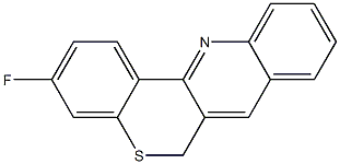 3-Fluoro-6H-[1]benzothiopyrano[4,3-b]quinoline 结构式