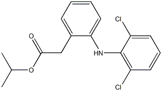 o-(2,6-Dichloroanilino)phenylacetic acid isopropyl ester 结构式