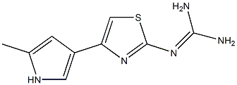 N-(Diaminomethylene)-4-(2-methyl-1H-pyrrole-4-yl)thiazole-2-amine 结构式