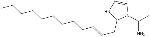 1-(1-Aminoethyl)-2-(2-dodecenyl)-4-imidazoline 结构式