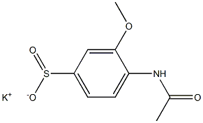 4-(Acetylamino)-3-methoxybenzenesulfinic acid potassium salt 结构式