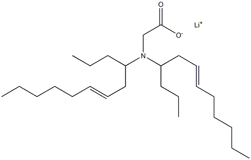 N,N-Di(6-dodecen-4-yl)aminoacetic acid lithium salt 结构式