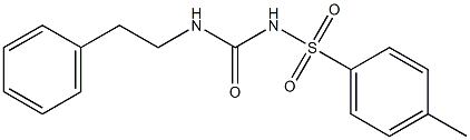 1-(2-Phenylethyl)-3-(4-methylphenylsulfonyl)urea 结构式