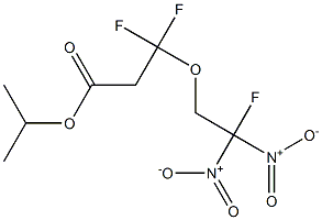 3,3-Difluoro-3-(2-fluoro-2,2-dinitroethoxy)propionic acid isopropyl ester 结构式