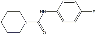 N-(4-Fluorophenyl)-1-piperidinecarboxamide 结构式