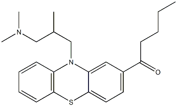 10-[3-(Dimethylamino)-2-methylpropyl]-2-valeryl-10H-phenothiazine 结构式