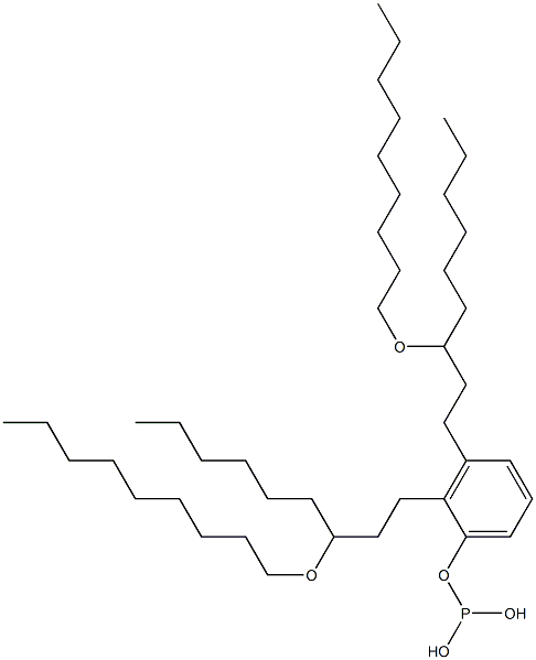 Phosphorous acid bis[3-(nonyloxy)nonyl]phenyl ester 结构式